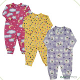 3 Macacão Infantil Pijama Bebê Menina