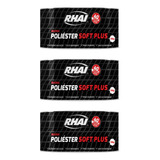 3 Massa Poliéster Automotiva Soft 700g - Rhai 3 Unidades