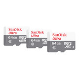 3 Micro Sd 64gb 100mb/s Sandisk