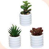 3 Mini Vaso Vasinho Ceramica Decorativo