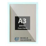 3 Moldura A3 30x42 Quadro Poster Certificado Foto Com Vidro