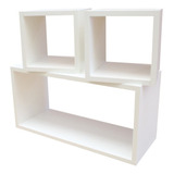 3 Nichos 50x25/20x20/20x20 Mdf 15mm Kit 20 Cm Profundidade