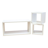 3 Nichos 50x25/20x20/20x20 Mdf 15mm Kit 20 Cm Profundidade