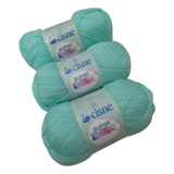 3 Novelos De Lã Super Bebe 40g Cisne Corrente - Várias Cores