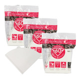 3 Pacotes Com 100 Uni. De Filtro Para Café Hario V60 02