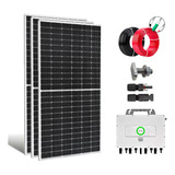 3 Painel Solar + Micro Inversor On Grid Sem Estrutura