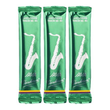 3 Palhetas Vandoren Java Green - Sax Tenor 3,0
