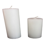 3 Pares De Velas Cilíndricas 5cm