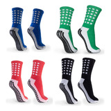 3 Pares Meias Esportivas Antiderrapante Masculinas Futebol 