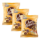 3 Pc Bombom Ouro Branco Crocante 1kg Sabor Irresistível