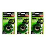 3 Pç Fita Dupla Face Fixa Ultra Forte 19mm X 2m Unipega