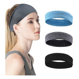 3 Pçs Masculino Feminino Náilon Atlético Bandana Elástica