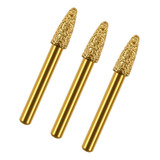 3 Peças De Moagem De Diamante Rebarba Broca, Cabeças 8mm