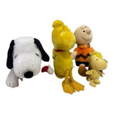 3 Pelúcias Turma Do Snoopy Charlie Woodstock