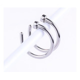 3 Piercing Diferenciado Ponta Achatada Conforto