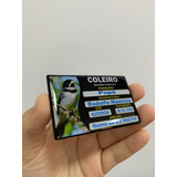 3 Placas De Identificação Personalizada De Gaiola Pássaros