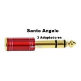 3 Plug Adaptador P2 / P10 Estéreo Conector Fone Santo Angelo