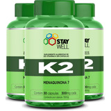 3 Potes Da Vitamina K2 Mk7
