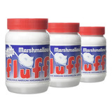 3 Potes Marshmallow De Colher Fluff