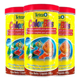 3 Potes Tetra Color Tropical 300 G Color Bits