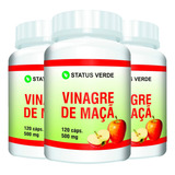 3 Potes Vinagre De Maçã Em