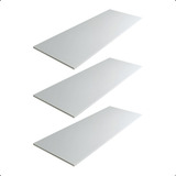 3 Prateleiras Mdf Branco 90x40 Dormitorio S/ Suporte Tampo