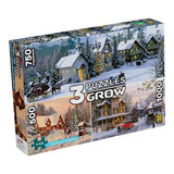 3 Puzzles Grow Charmes Da Neve