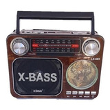 3 Rádio Portatil 9 Bandas Am Fm Sw Usb Sd Card Recarregáv