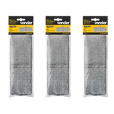 3 Refil De Microfibra P/ Rodo Mop Lava E Seca Vonder