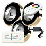 3 Refletor Led De Piscina Inox 6w Tholz + Módulo + Fonte 12v
