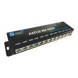 3 Régua Poe Gigabit Poe 12/24/48/60v 6 Portas Caixa Metálica