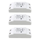 3 Relés Inteligentes Sonoff R2 Rf 433 Wi-fi Alexa Siri 