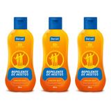 3 Repelente De Insetos Baruel Family Adulto Kids 200ml Loção
