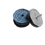 3 Roda De Jeans Ø95mm + 1 Adaptador + 1 Barra Polimento