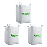 3 Saco Big Bag Resistente Base Fechada Boca Aberta 1000kg C1