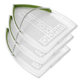 3 Sapata Alumínio Anti Brilho Teflon P/ Ferro Industrial 6pc