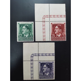 3 Selos Alemanha Reich General Ano 1944 Lote 1535