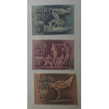 3 Selos Antigos - Hungria - Esportes - 1950