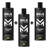 3 Shaving Malb Gel De Barbear Transparente Profissional 1kg