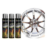 3 Tinta Cromada Sprai 400ml Radcolor Metalizada P/ Rodas