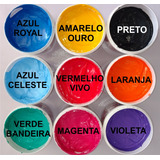 3 Tinta Tecido Hidrocolor Cobertura Silk Screen E Serigrafia