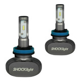 3 Ultra Led Shock Light Titanium H8 + H7 + H1 10000 Lumens