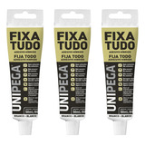 3 Un Silicone Fixa Tudo Cola Espelho Pia Azulejo Unipega 80g