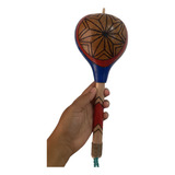3 Und Maraca Cabaça Artesanal Indígena Ganhe 1 Cachimbo