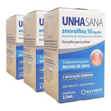 3 Unha Sana Unhasana Esmalte Tratamento Micose Unha Mão Pé