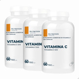 3 Unidades De Vitamina C 180cápsulas - Nutrition Labs