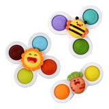 3 Unidades/conjunto Fidget Finger Hand Spinner Ventosa Spinn