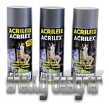 3 Verniz Spray Acrilfix Brilhante Acrilex P/laminação