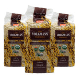 3 X Arroz Cateto Integral Orgânico Biodinâmico 1kg Volkmann