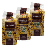 3 X Arroz Orgânico Biodinâmico Cateto Integral 1kg Volkmann